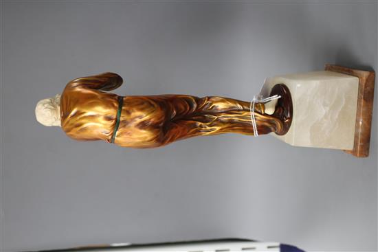 An Art Deco style resin figure of a lady, height 28cm